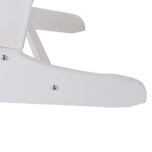 Luckyberry Outdoor Classic HDPE Plastic Adirondack Chair, White